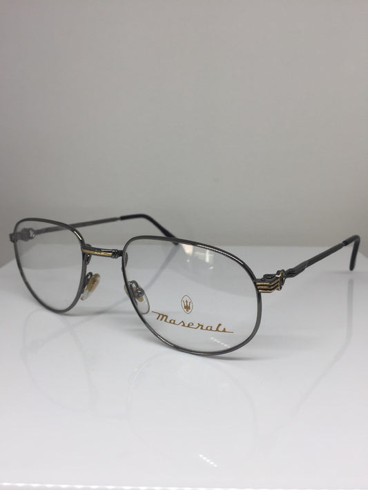 Vintage Maserati MASERATI 6213 Gunmetal Eyeglasses - Super Vision Optical