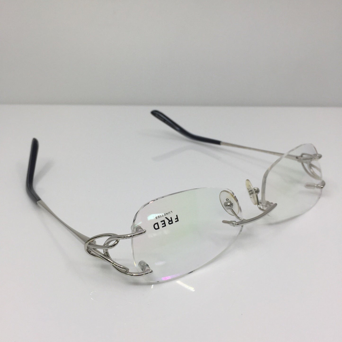 Vintage Fred Lunettes Volute F2 Silver Eyeglasses - Super Vision Optical