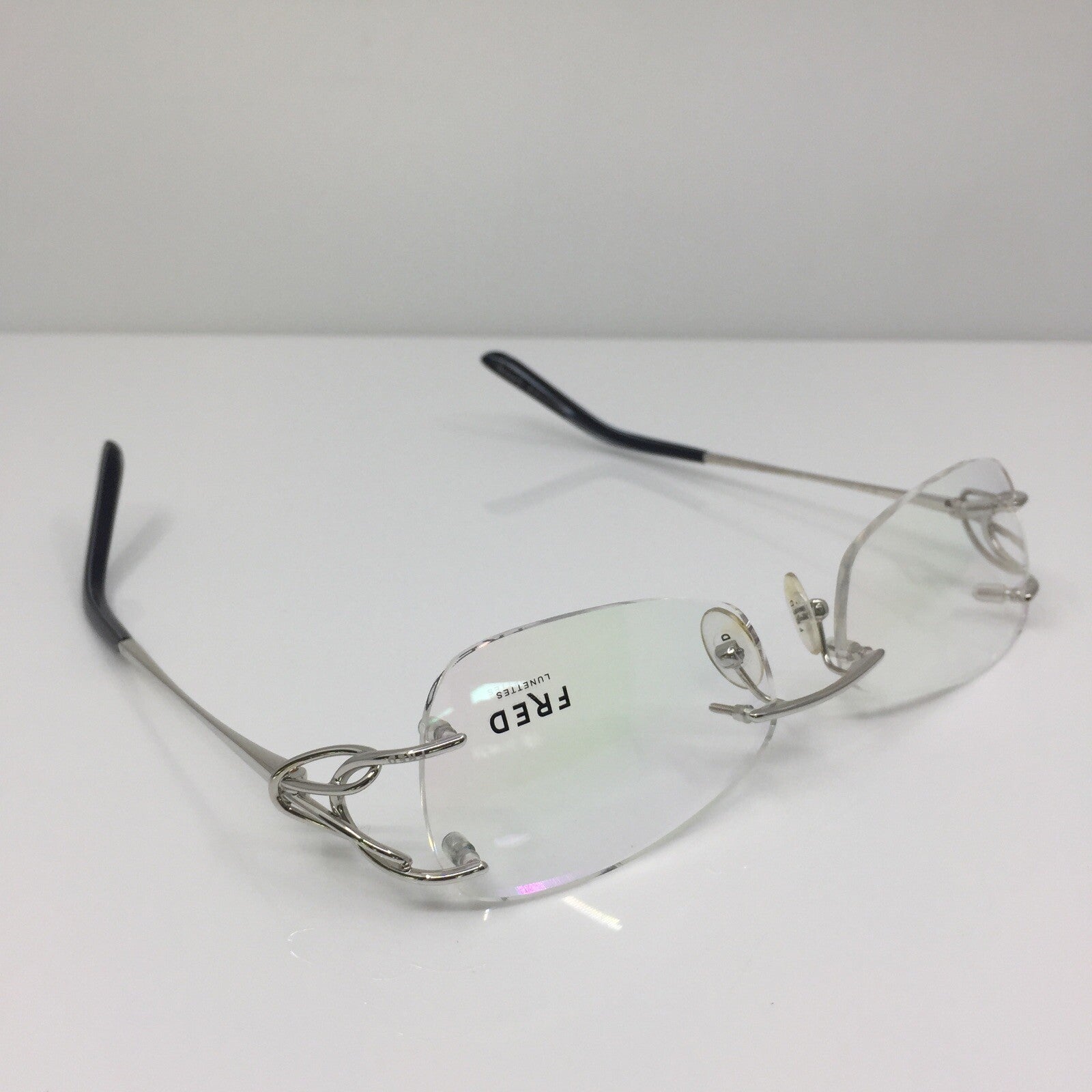 Vintage Fred Lunettes Volute F2 Silver Eyeglasses - Super Vision Optical