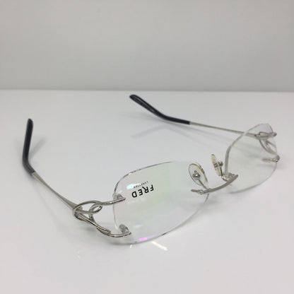 Vintage Fred Lunettes Volute F2 Silver Eyeglasses - Super Vision Optical