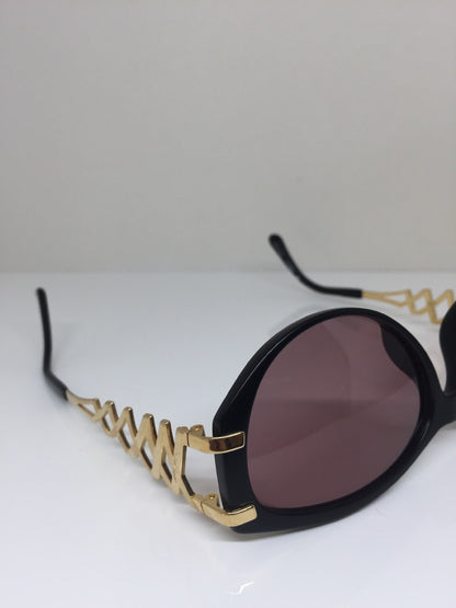Vintage Paloma Picasso PALOMA PICCASO 3812 Black Sunglasses - Super Vision Optical