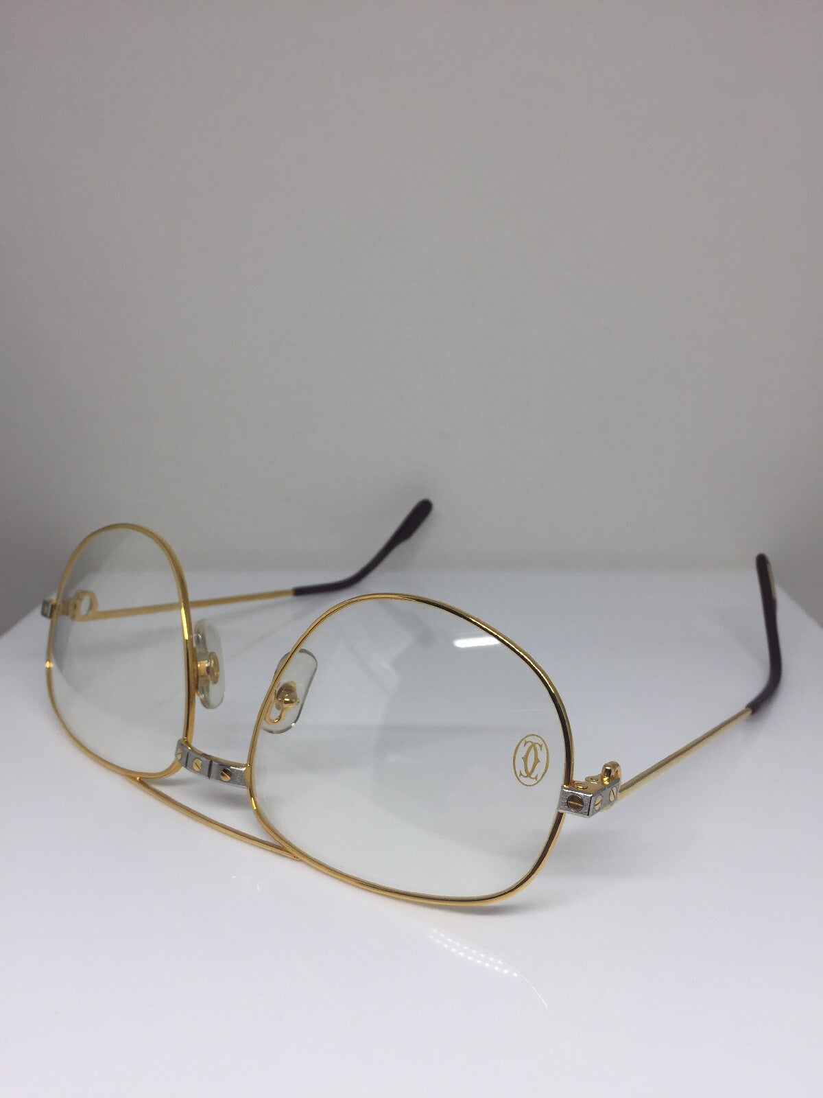 Vintage Cartier Romance Santos Gold Eyeglasses - Super Vision Optical