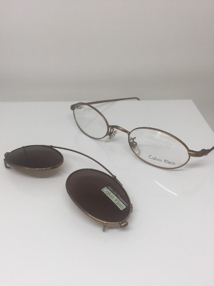 Vintage Calvin Klein CK 149 Gold Sunglasses - Super Vision Optical