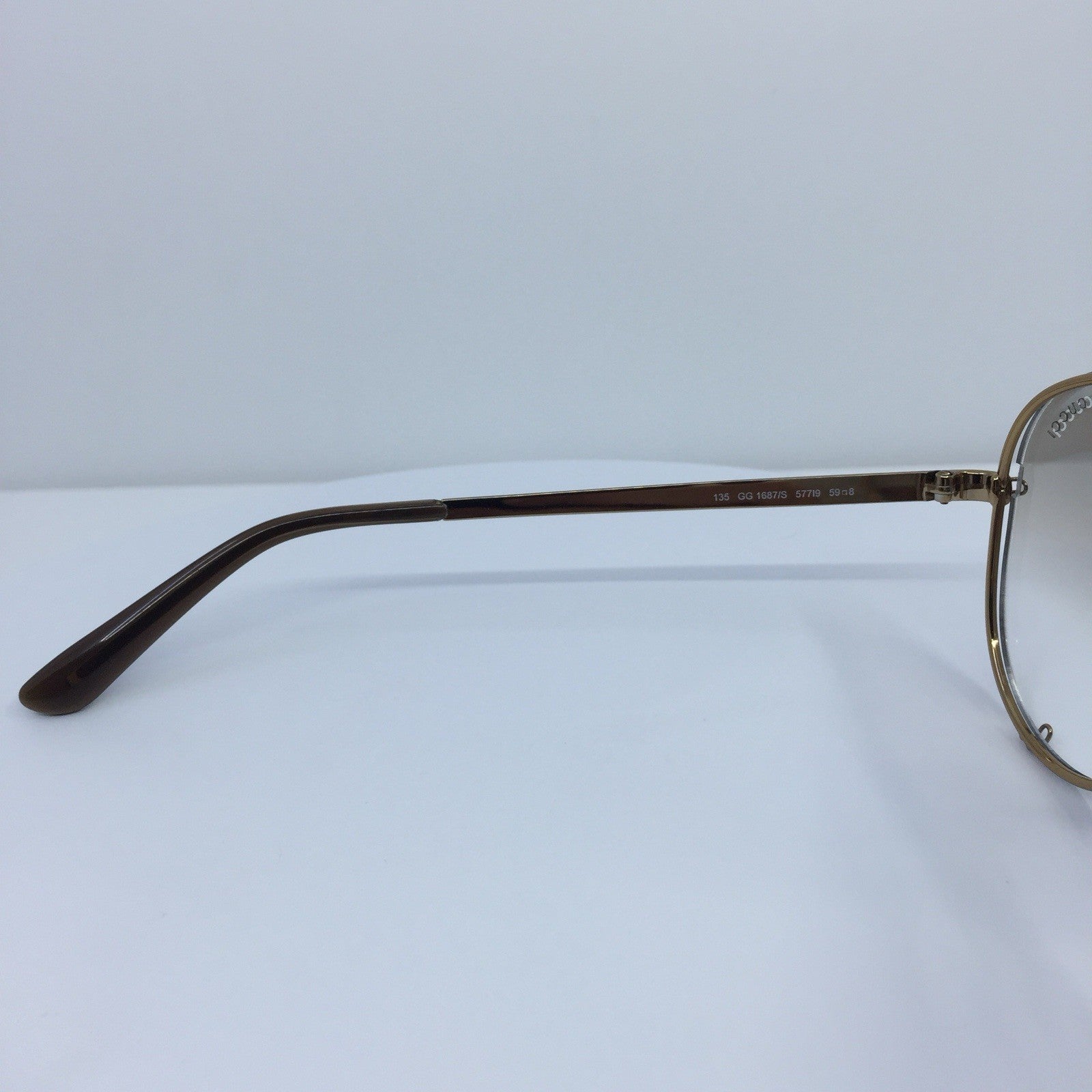 Vintage Gucci GG 1687/S Gold Sunglasses - Super Vision Optical