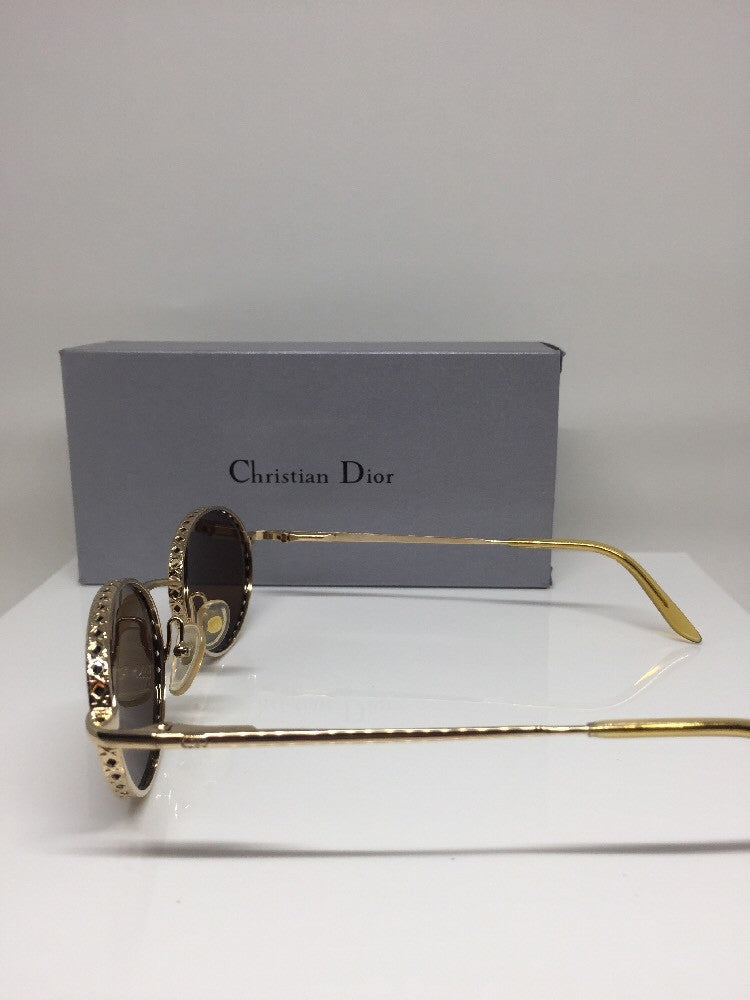 Vintage Christian Dior CD Edith Gold Sunglasses - Super Vision Optical