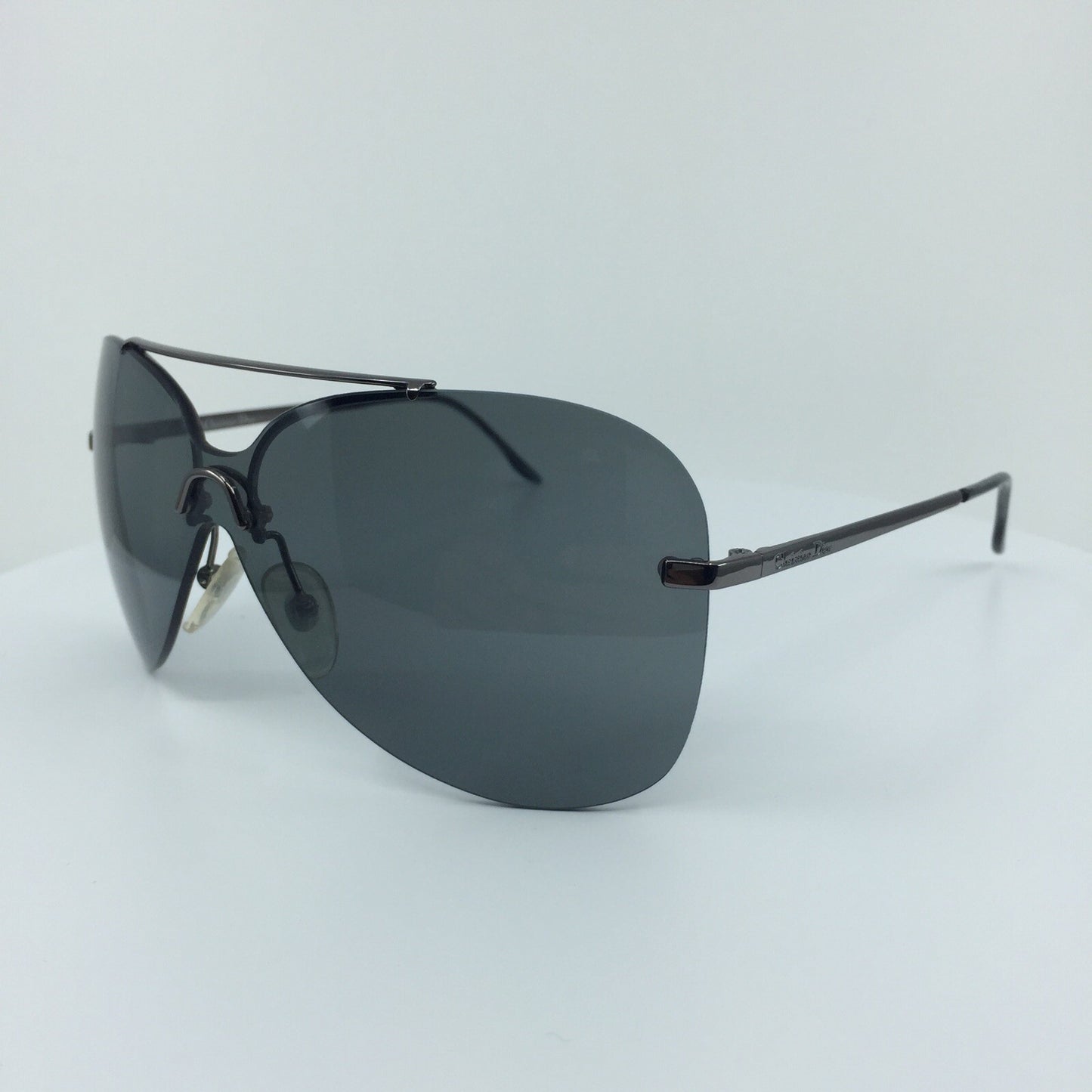 Vintage Dior Christian Dior Aviator Gunmetal Sunglasses - Super Vision Optical