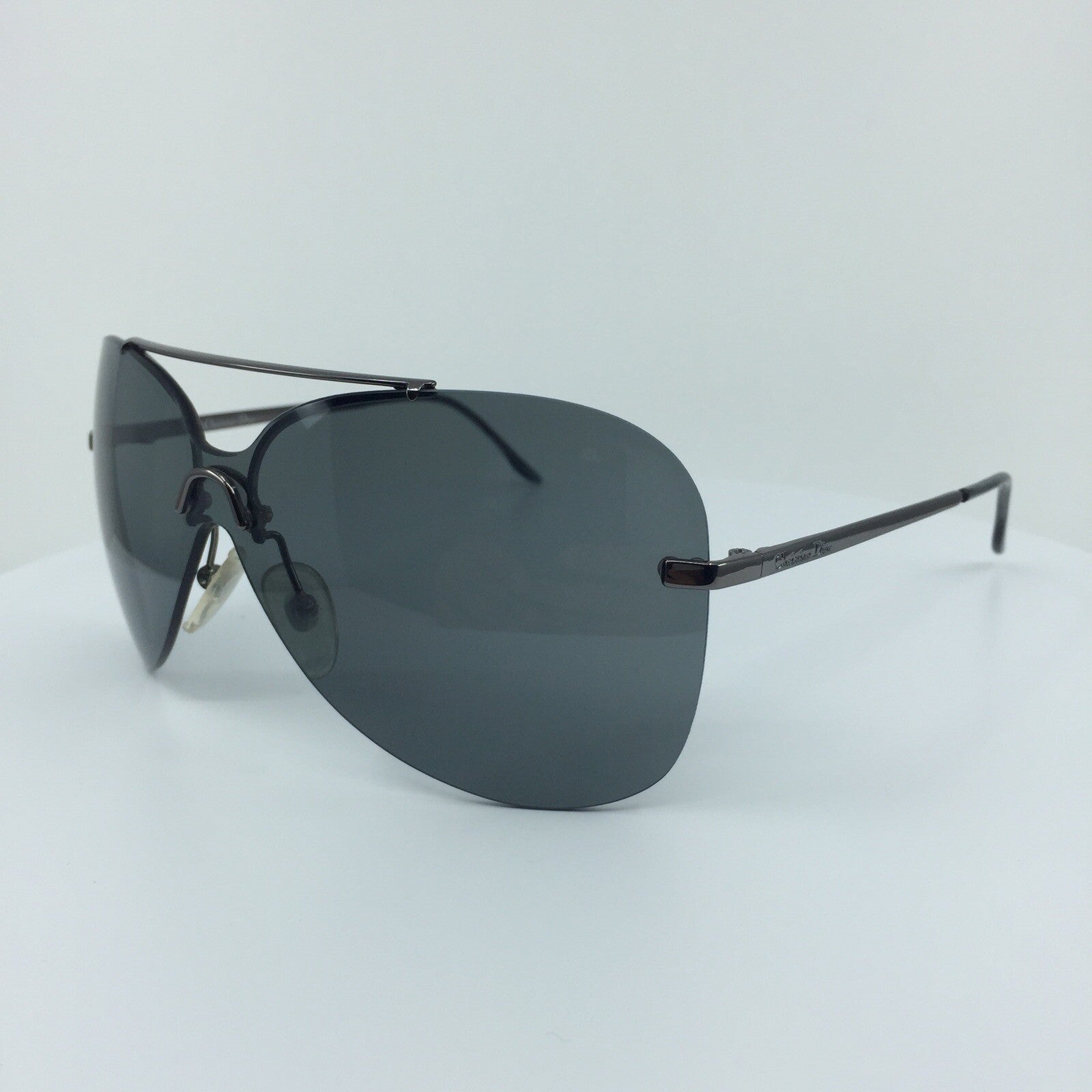 Vintage Dior Christian Dior Aviator Gunmetal Sunglasses - Super Vision Optical