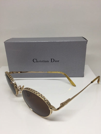 Vintage Christian Dior CD Edith Gold Sunglasses - Super Vision Optical