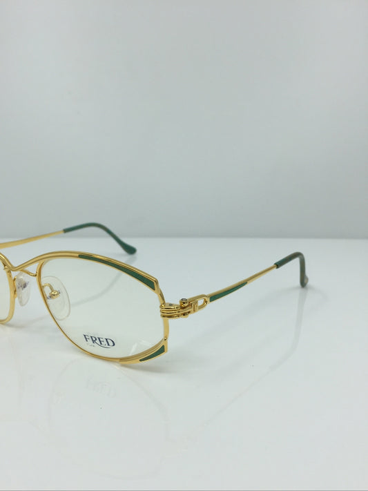 Vintage FRED Lunettes Paris Joyau Gold Sunglasses - Super Vision Optical
