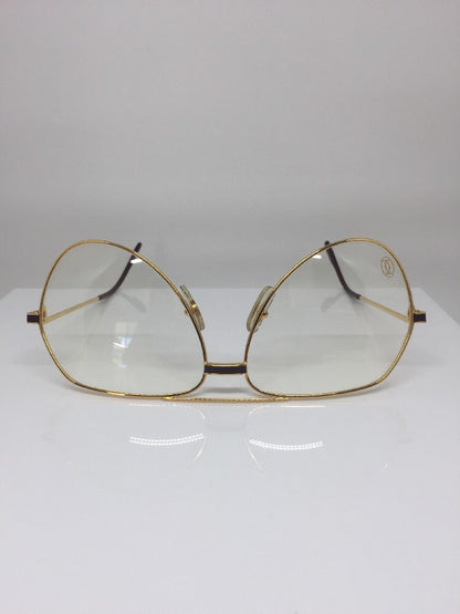 Vintage Cartier Cartier Vendome Laque Bordeaux Gold Sunglasses - Super Vision Optical