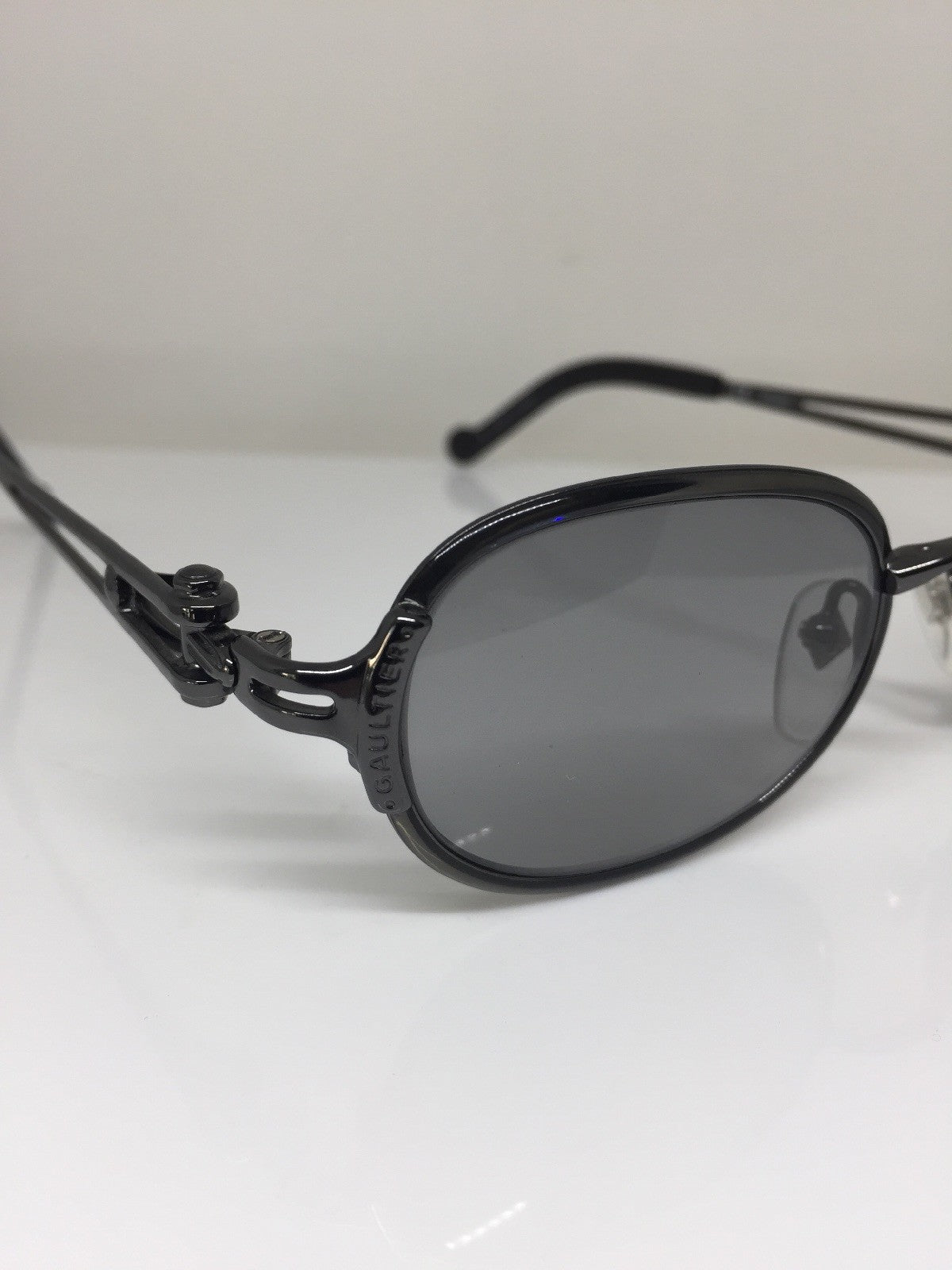 Vintage Jean Paul Gaultier JPG 56-0004 Gunmetal Sunglasses - Super Vision Optical