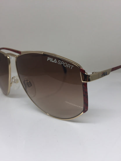 Vintage Fila Sport FILA 8805 Gold Sunglasses - Super Vision Optical