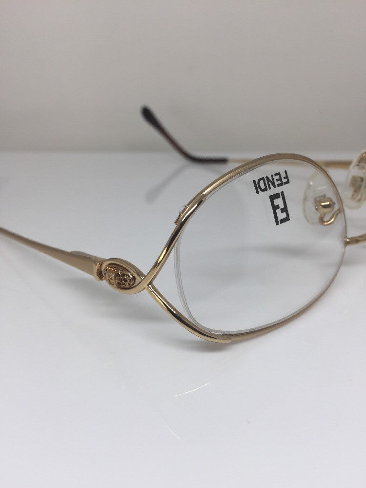 Vintage Fendi F82 GOLDEN GLIMMER Gold Sunglasses - Super Vision Optical