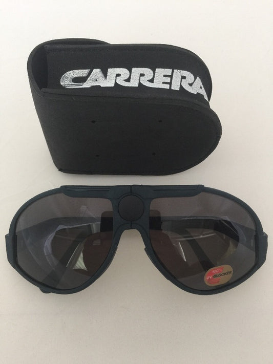 Vintage Carrera Carrera 5586 Folding Kevlar Black Sunglasses - Super Vision Optical