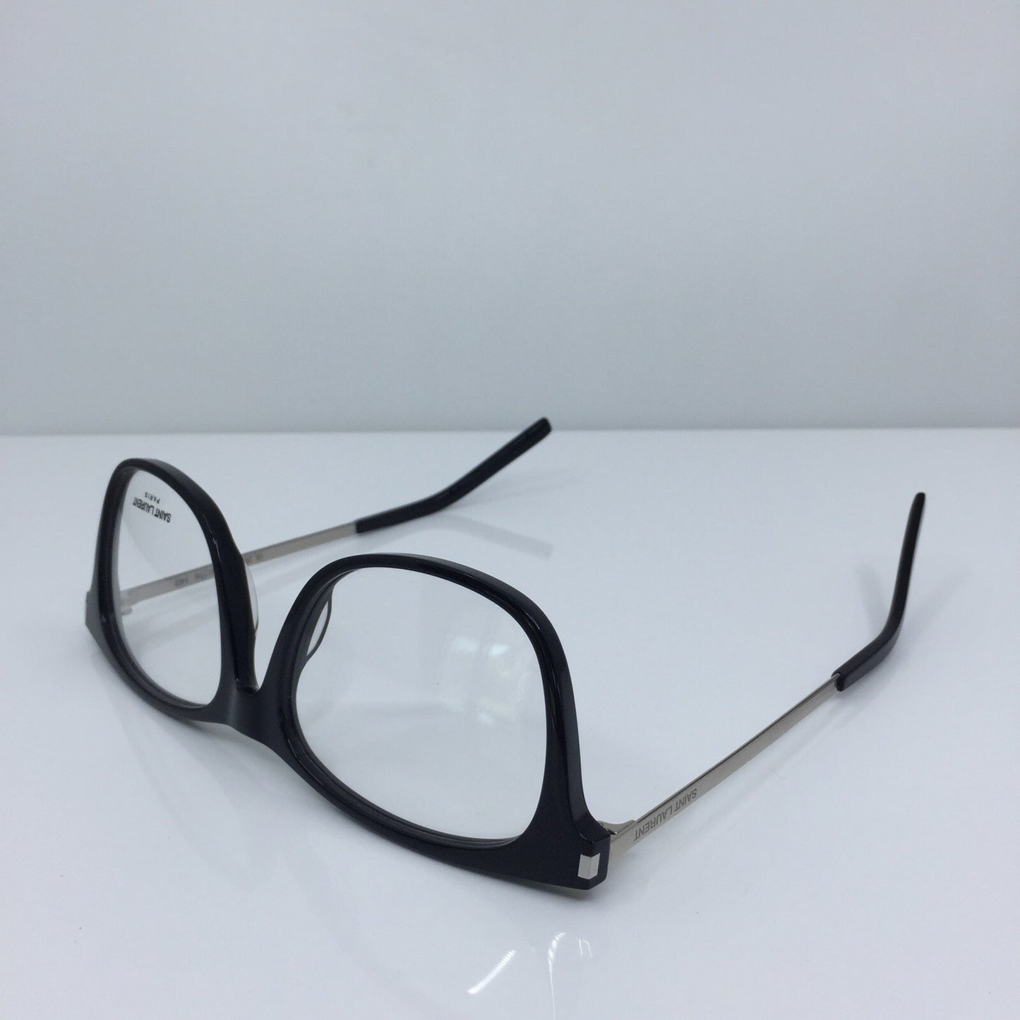 Vintage Saint Laurent SL 26 Silver Eyeglasses - Super Vision Optical