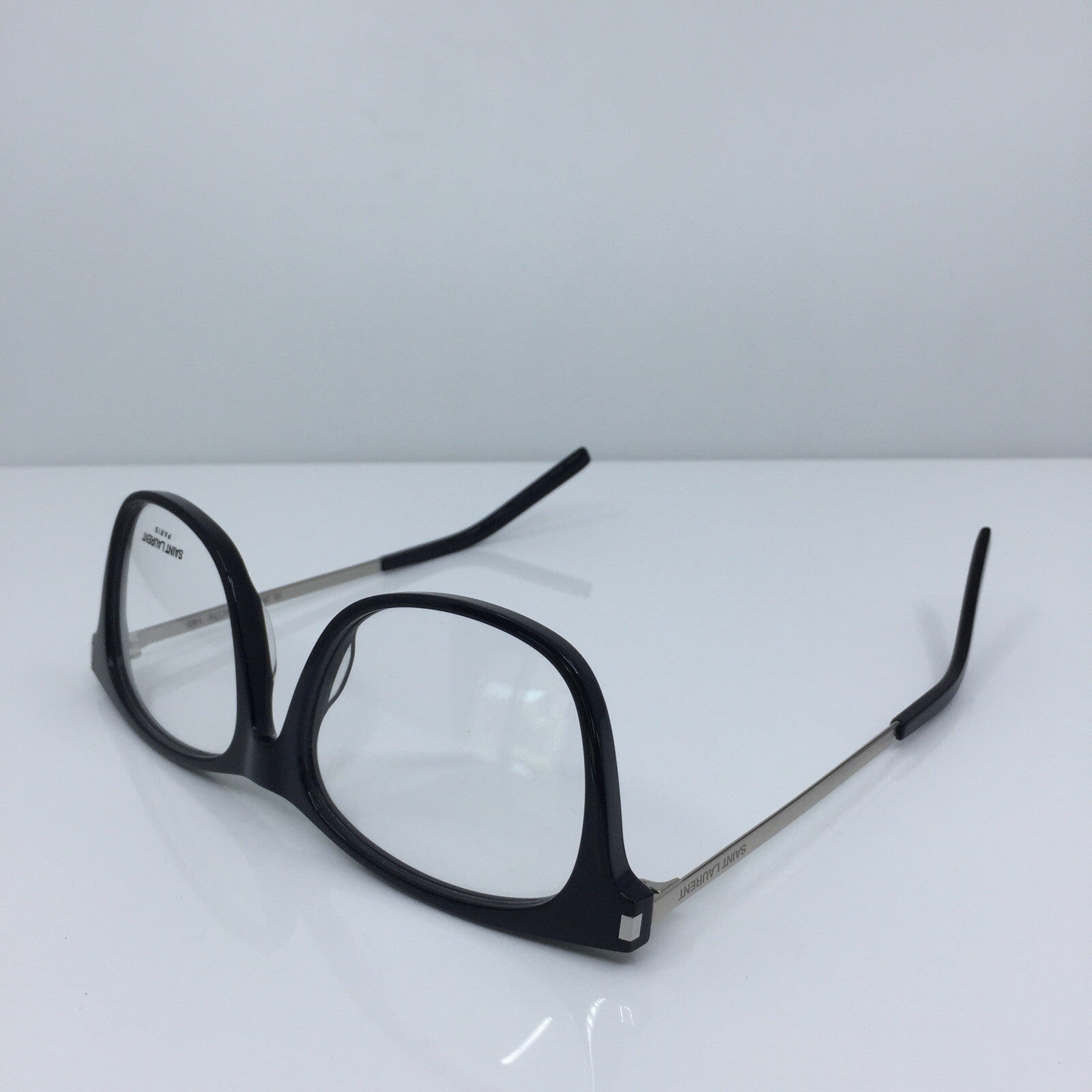 Vintage Saint Laurent SL 26 Silver Eyeglasses - Super Vision Optical