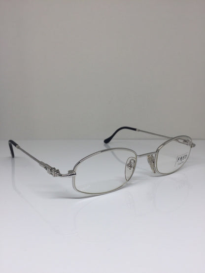 Vintage Fred Lunettes Seychelles Silver Eyeglasses - Super Vision Optical