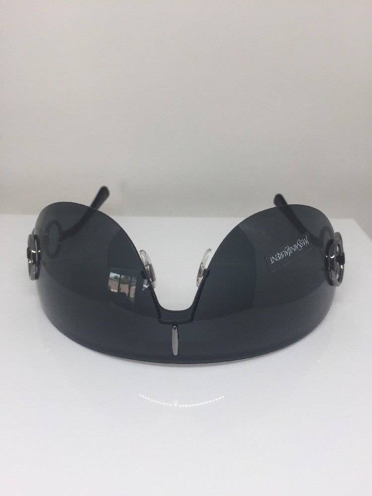 Vintage Saint Laurent YSL 6115/S Gunmetal Sunglasses - Super Vision Optical