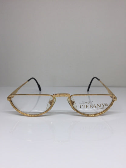 Vintage Tiffany Lunettes Tiffany Lunettes T77 Gold Sunglasses - Super Vision Optical