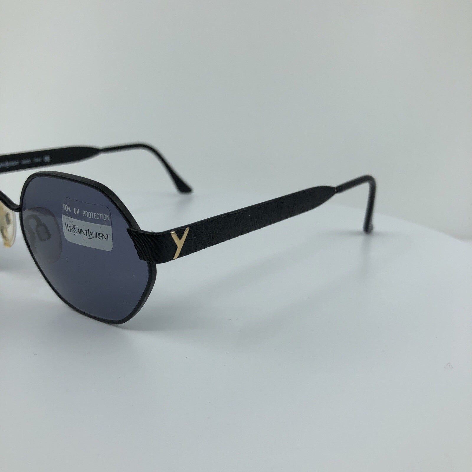 Vintage Saint Laurent YSL 6019 Gold Sunglasses - Super Vision Optical