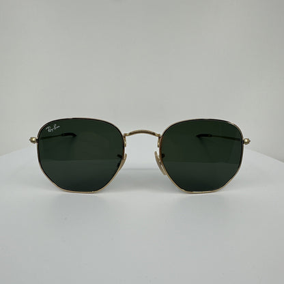 Vintage Ray-Ban RB3548N 001 51-21 Gold Sunglasses - Super Vision Optical