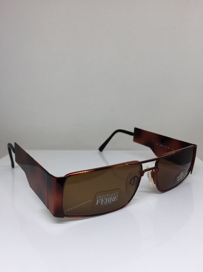 Vintage Gianfranco Ferre GFF 102-S Brown Sunglasses - Super Vision Optical