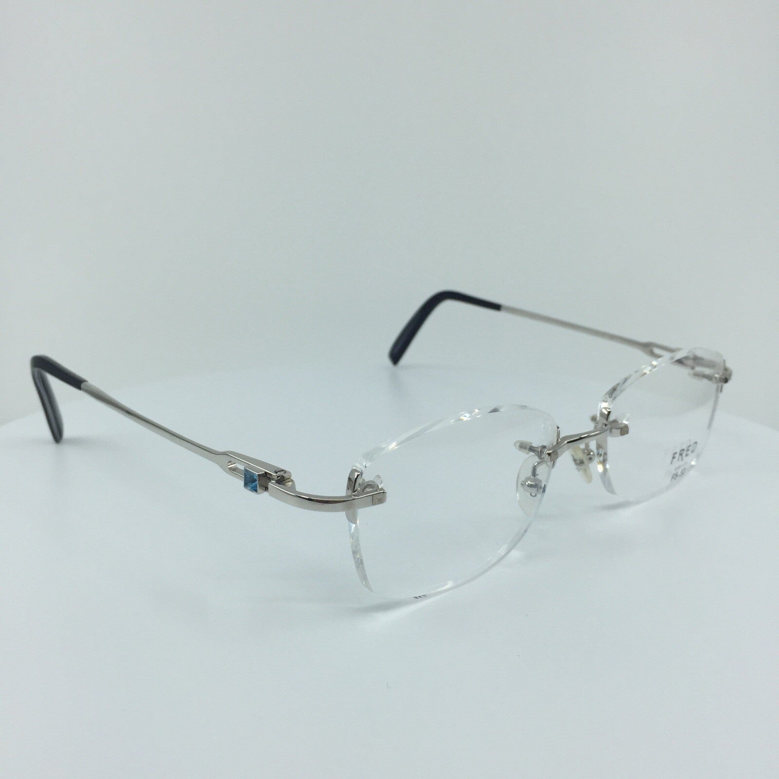 Vintage Fred Lunettes Alaska Prestige F5 Silver Eyeglasses - Super Vision Optical