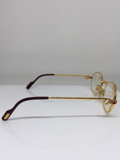 Vintage Cartier Saint Honore Limited Series Gold Eyeglasses - Super Vision Optical