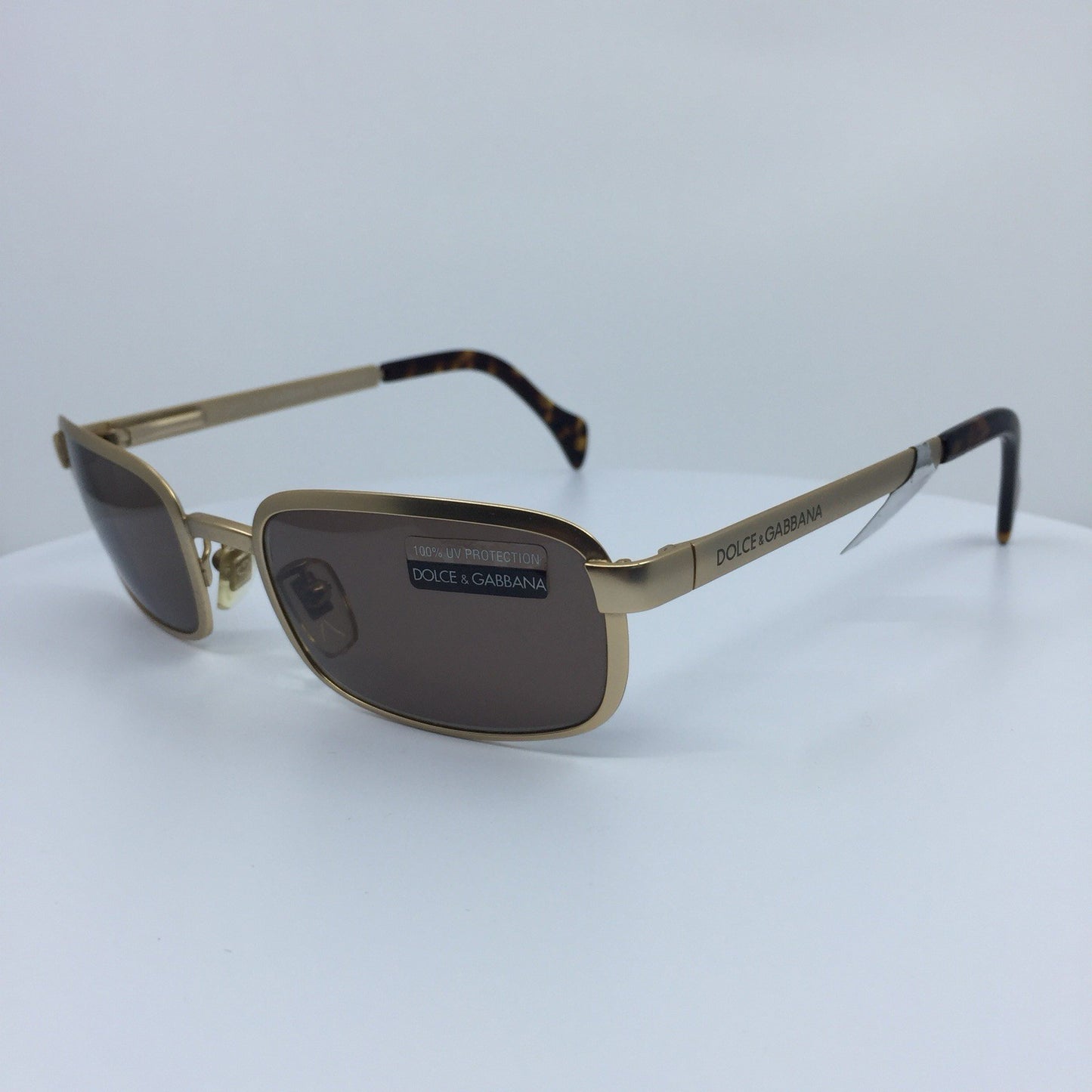Vintage Dolce & Gabbana DG 320/S Gold Sunglasses - Super Vision Optical