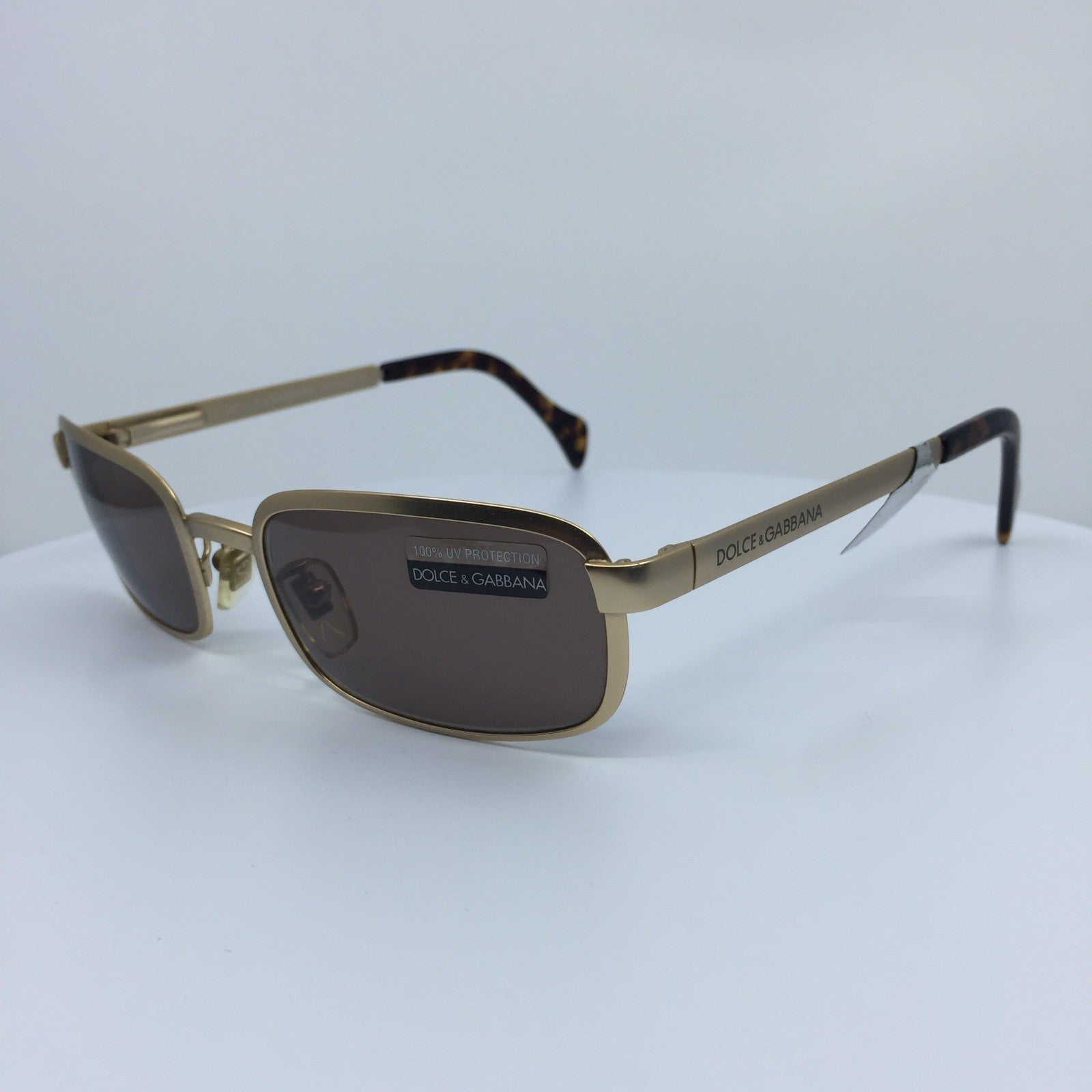 Vintage Dolce & Gabbana DG 320/S Gold Sunglasses - Super Vision Optical