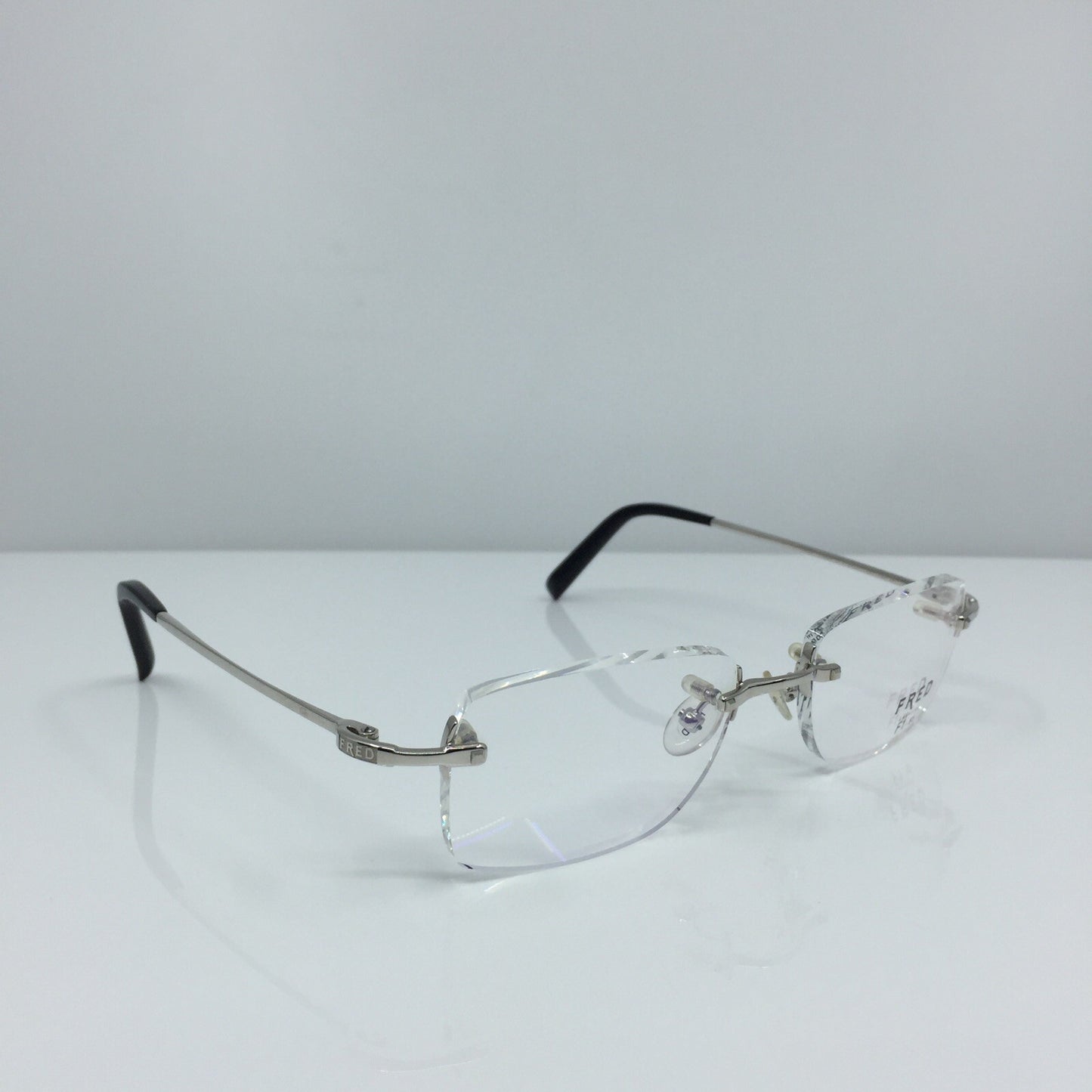 Vintage Fred Lunettes Manhattan F1 Silver Eyeglasses - Super Vision Optical