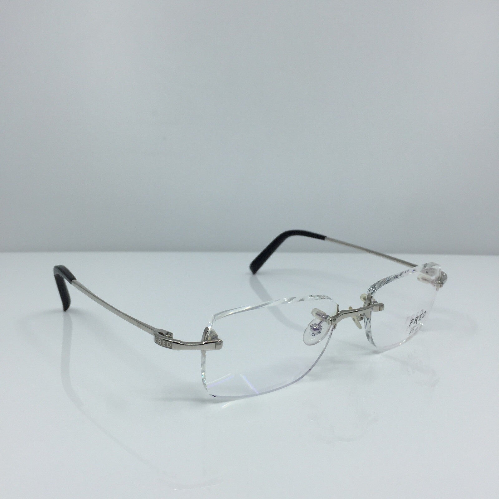Vintage Fred Lunettes Manhattan F1 Silver Eyeglasses - Super Vision Optical