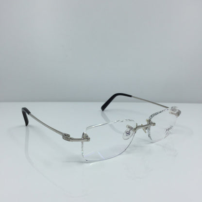 Vintage Fred Lunettes Manhattan F1 Silver Eyeglasses - Super Vision Optical