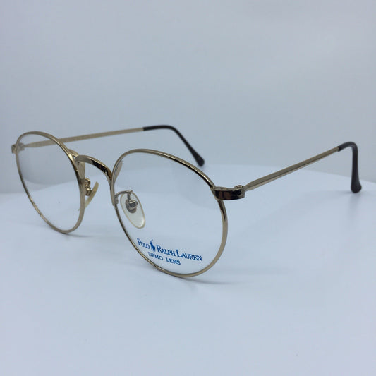 Vintage Ralph Lauren Polo Classic XXV By Ralph Lauren Gold Eyeglasses - Super Vision Optical
