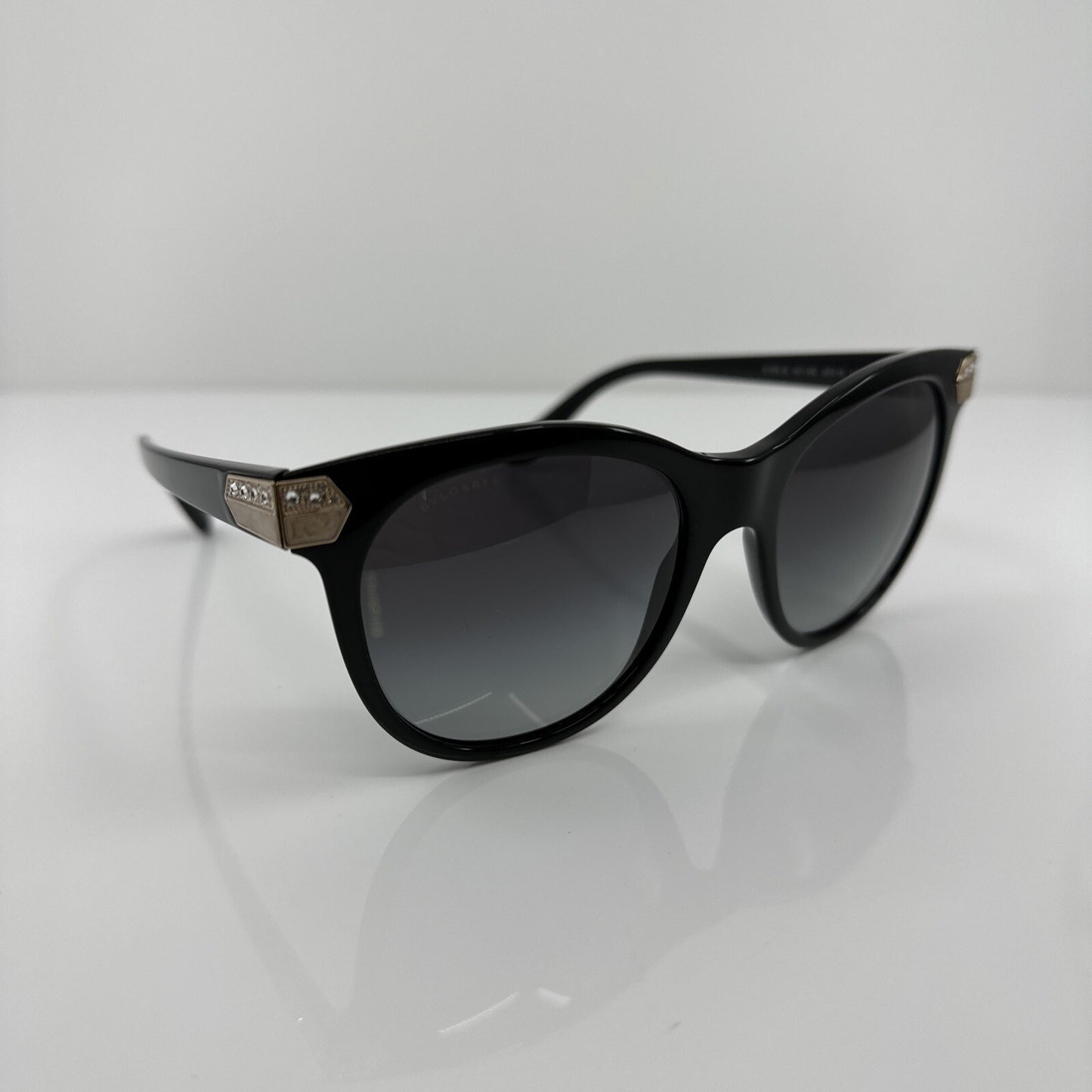 Vintage Bvlgari Bulgari 8185-B Black Sunglasses - Super Vision Optical