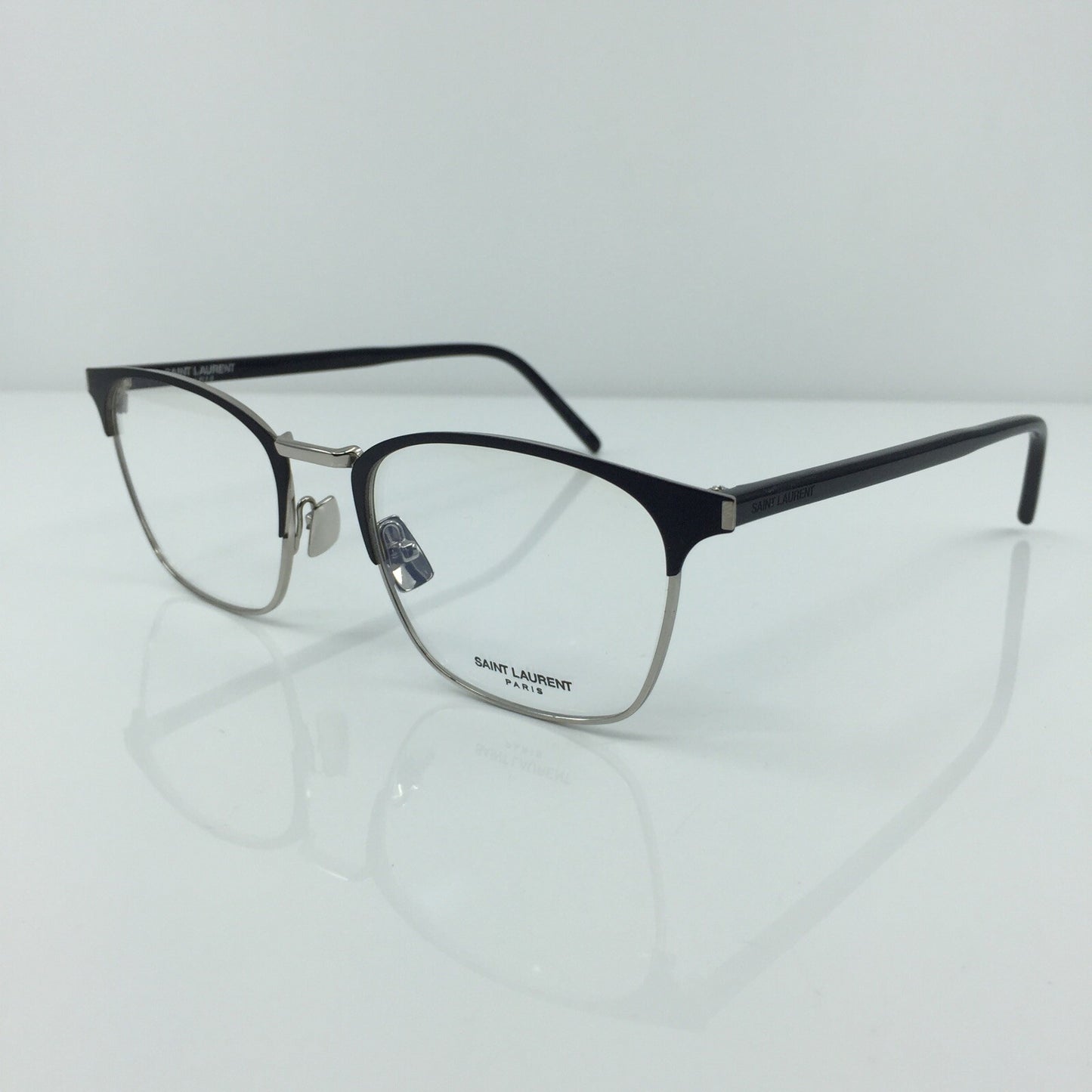 Vintage Saint Laurent SL 224 Silver Eyeglasses - Super Vision Optical