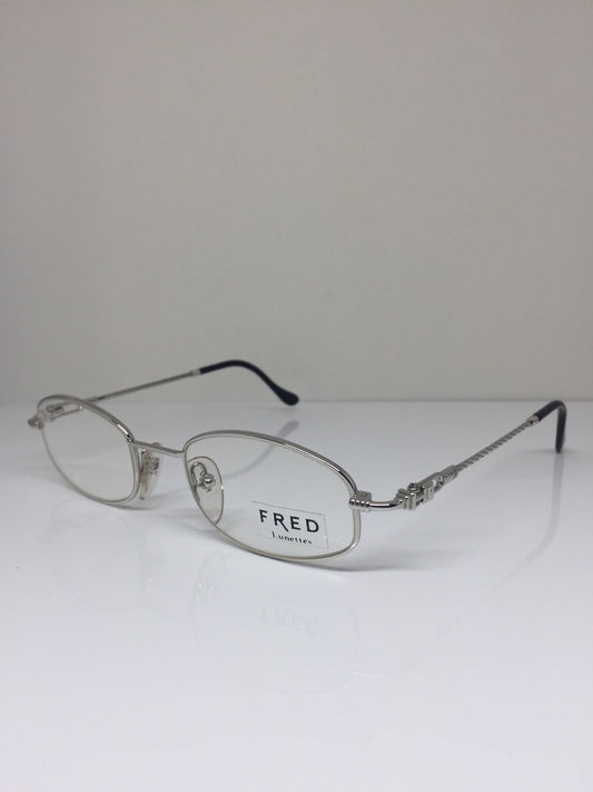 Vintage Fred Lunettes Seychelles Silver Eyeglasses - Super Vision Optical
