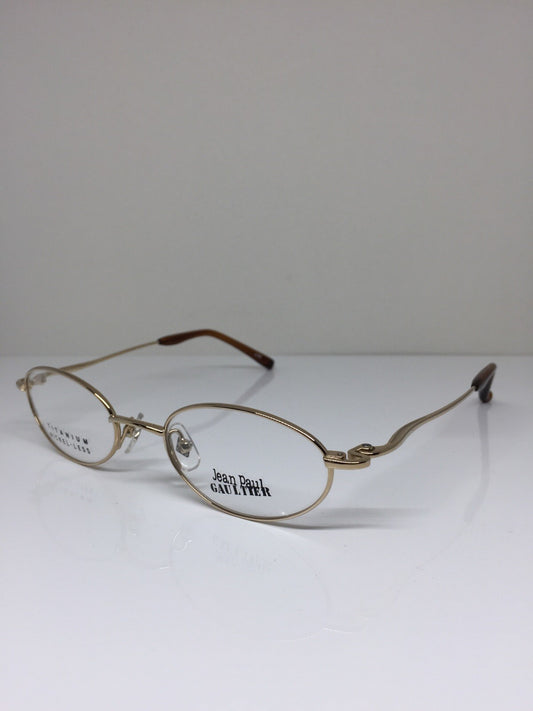 Vintage Jean Paul Gaultier JPG 55-0034 Gold Eyeglasses - Super Vision Optical