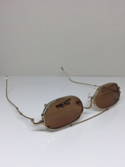 Vintage Jean Paul Gaultier JPG 55-0019 Gold Eyeglasses - Super Vision Optical
