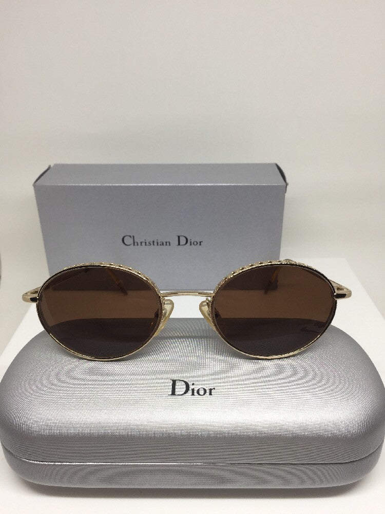 Vintage Christian Dior CD Edith Gold Sunglasses - Super Vision Optical