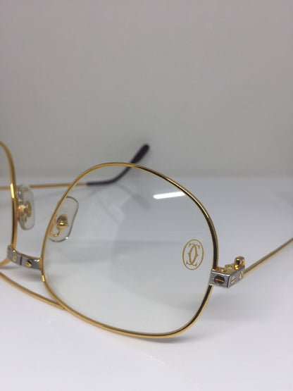 Vintage Cartier Romance Santos Gold Eyeglasses - Super Vision Optical