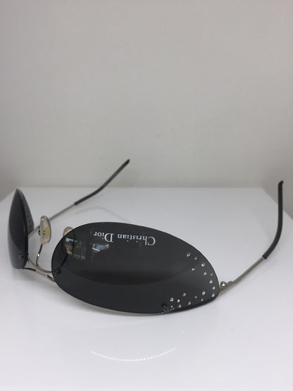 Vintage Dior CD Dior Extase Strass Silver Sunglasses - Super Vision Optical