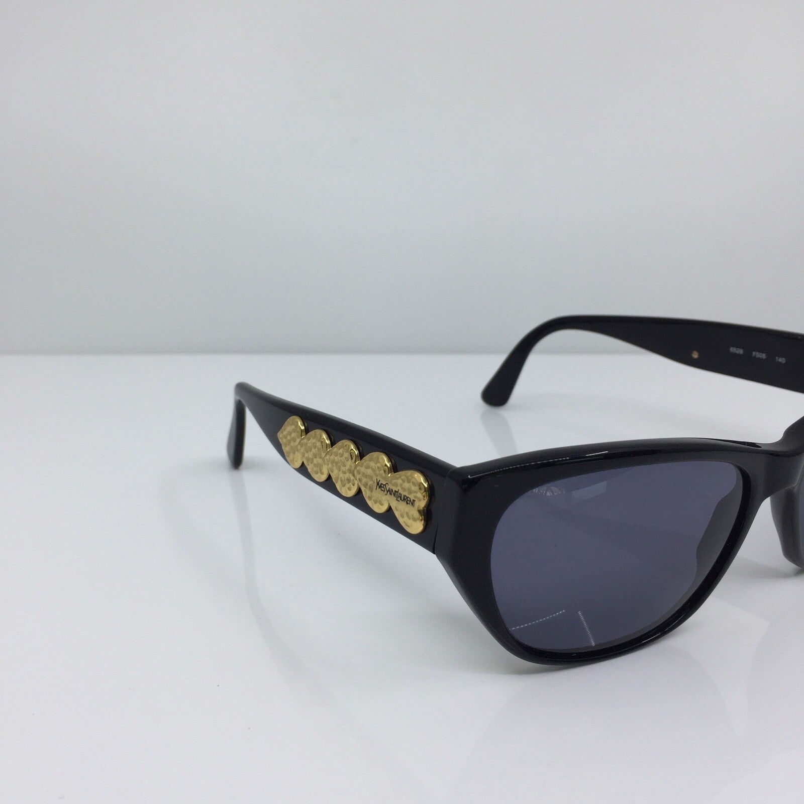 Vintage Saint Laurent YSL 6529 Gold Sunglasses - Super Vision Optical