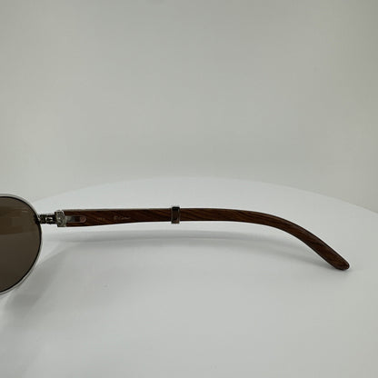 Vintage Cartier Cartier Sully Silver Sunglasses - Super Vision Optical