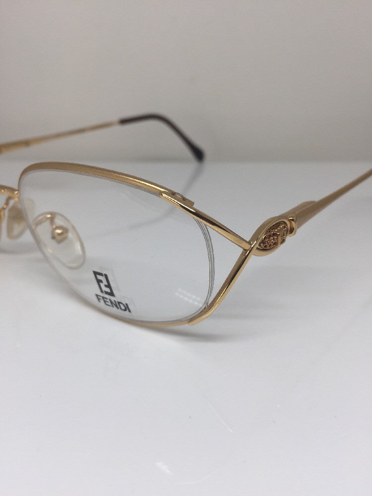 Vintage Fendi F82 GOLDEN GLIMMER Gold Sunglasses - Super Vision Optical