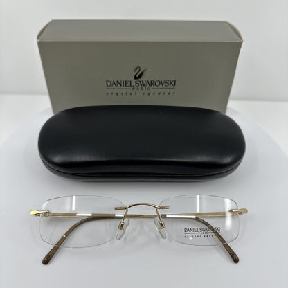 Vintage Daniel Swarovski S 112 Gold Eyeglasses - Super Vision Optical