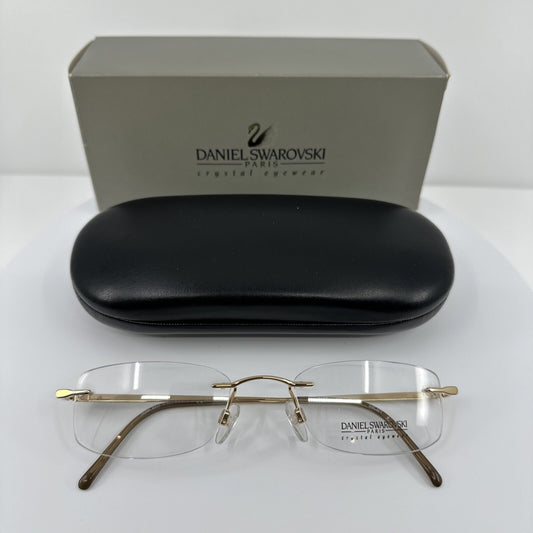 Vintage Daniel Swarovski S 112 Gold Eyeglasses - Super Vision Optical