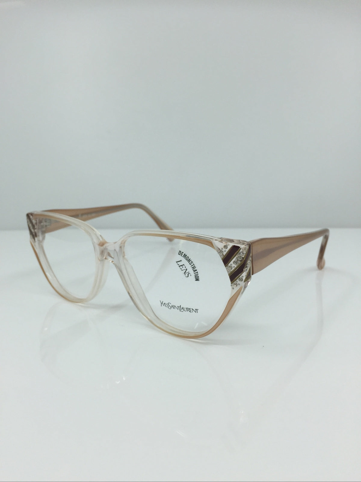 Vintage Saint Laurent YSL 405 Clear Sunglasses - Super Vision Optical