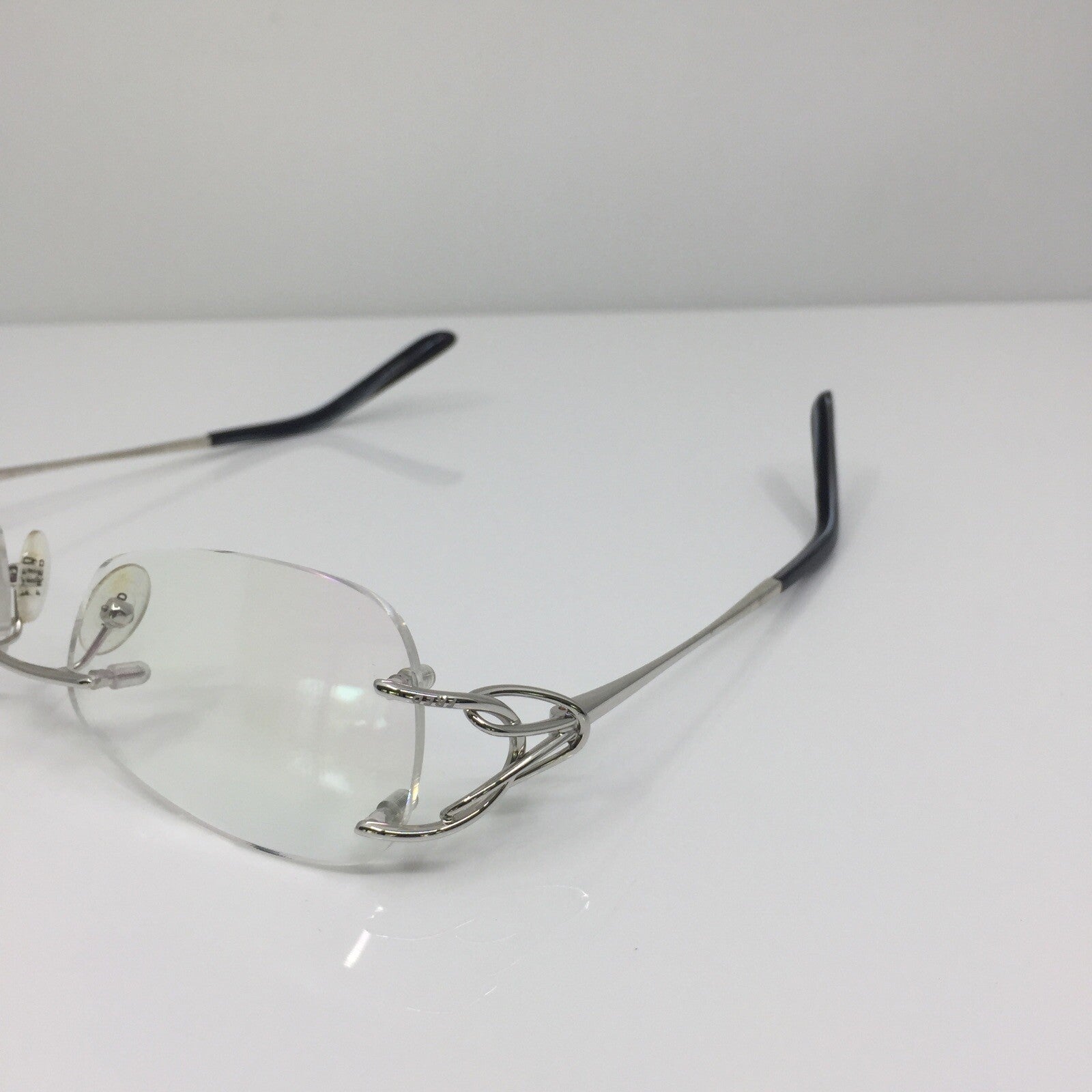 Vintage Fred Lunettes Volute F2 Silver Eyeglasses - Super Vision Optical