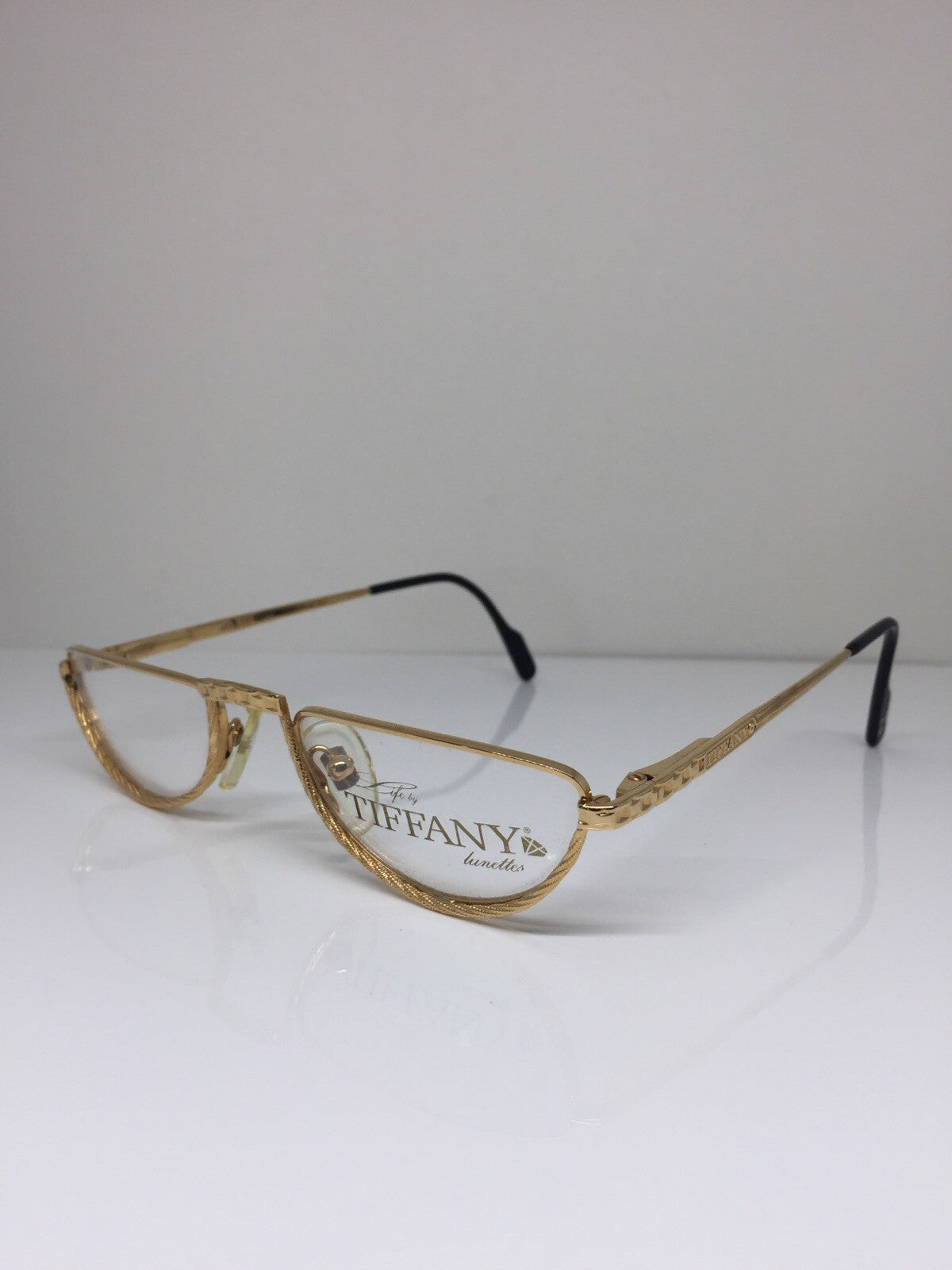 Vintage Tiffany Lunettes Tiffany Lunettes T77 Gold Sunglasses - Super Vision Optical